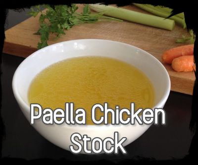 Paella chicken stock