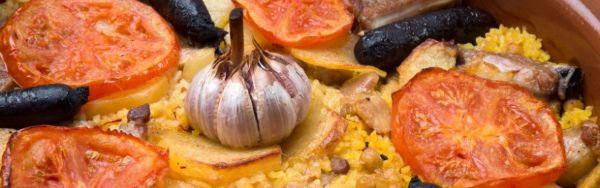 Oven-baked paella (arroz al horno in Spanish)