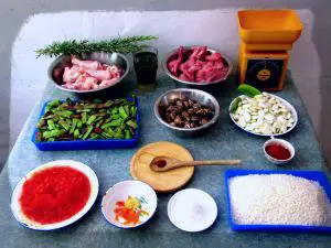 ingredients for paella rice